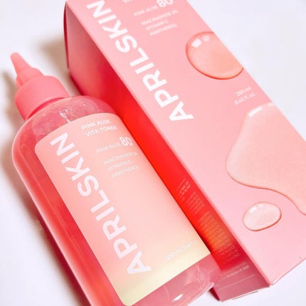 ピンクアロエビタトナー/APRILSKIN/化粧水を使ったクチコミ(2枚目)