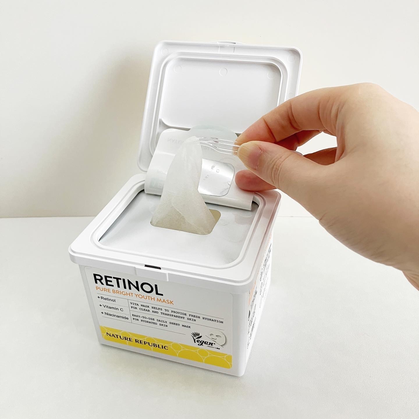 キューブマスク レチノール/ネイチャーリパブリック/シートマスク・パックを使ったクチコミ（1枚目）