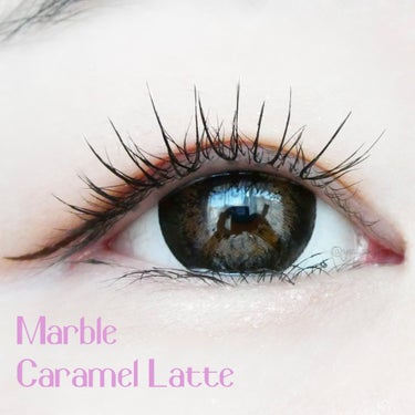 Marble by LUXURY(マーブルバイラグジュアリー）1day CARAMEL LATTE（キャラメルラテ）/Marble by LUXURY/ワンデー（１DAY）カラコンを使ったクチコミ（1枚目）