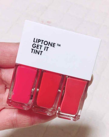 TONYMOLY LIPTONE GET IT TINTのクチコミ「TONYMOLY(トニーモリー/韓国)
リップトーンゲットイッティントトリオ
01ソフトトリオ.....」（1枚目）