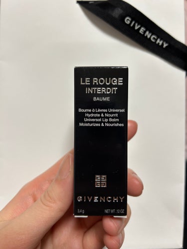 GIVENCHY ルージュ・アンテルディ・バームのクチコミ「GIVENCHY
ルージュ・アンテルディ・バーム
No.00

買ってしまった…！

先日欲望.....」（2枚目）