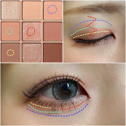 シャドウパレット/dasique/アイシャドウパレットを使ったクチコミ(2枚目)