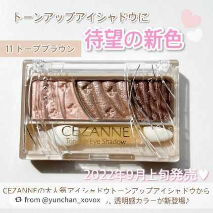 トーンアップアイシャドウ/CEZANNE/アイシャドウパレットを使ったクチコミ(2枚目)