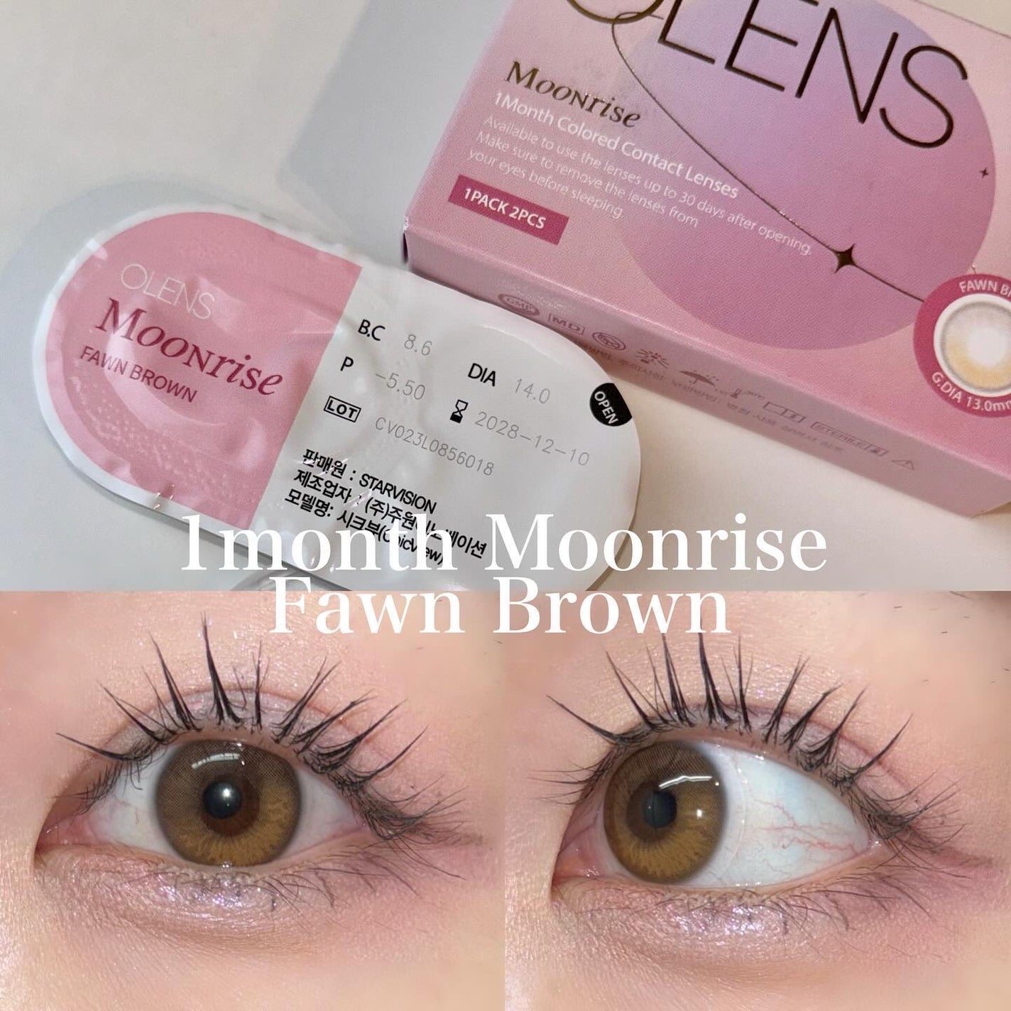 Moonrise 1Month/OLENS/1ヶ月(1MONTH)カラコンを使ったクチコミ(2枚目)