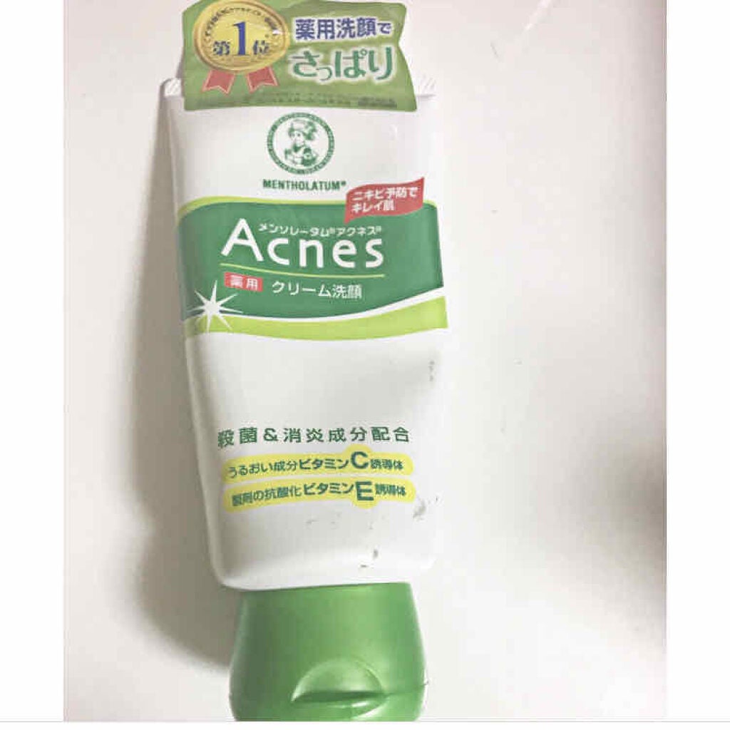 薬用クリーム洗顔/メンソレータム アクネス/洗顔フォームを使ったクチコミ(1枚目)