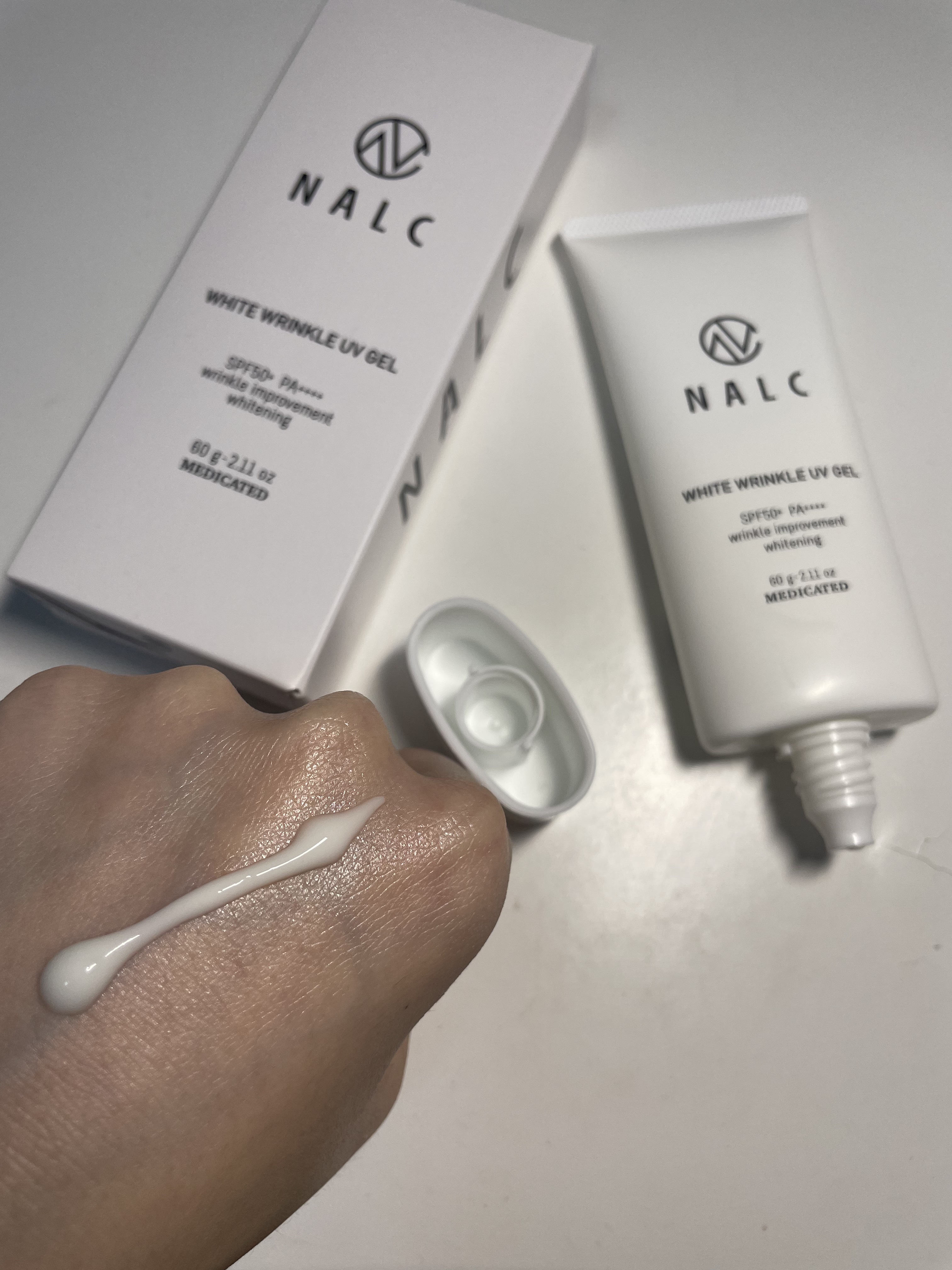 薬用ホワイトリンクルUVジェル/NALC/日焼け止めジェルを使ったクチコミ（1枚目）