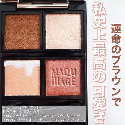 ドラマティックアイカラー (パウダー)/(クリーム)/マキアージュ/アイシャドウパレットを使ったクチコミ(1枚目)