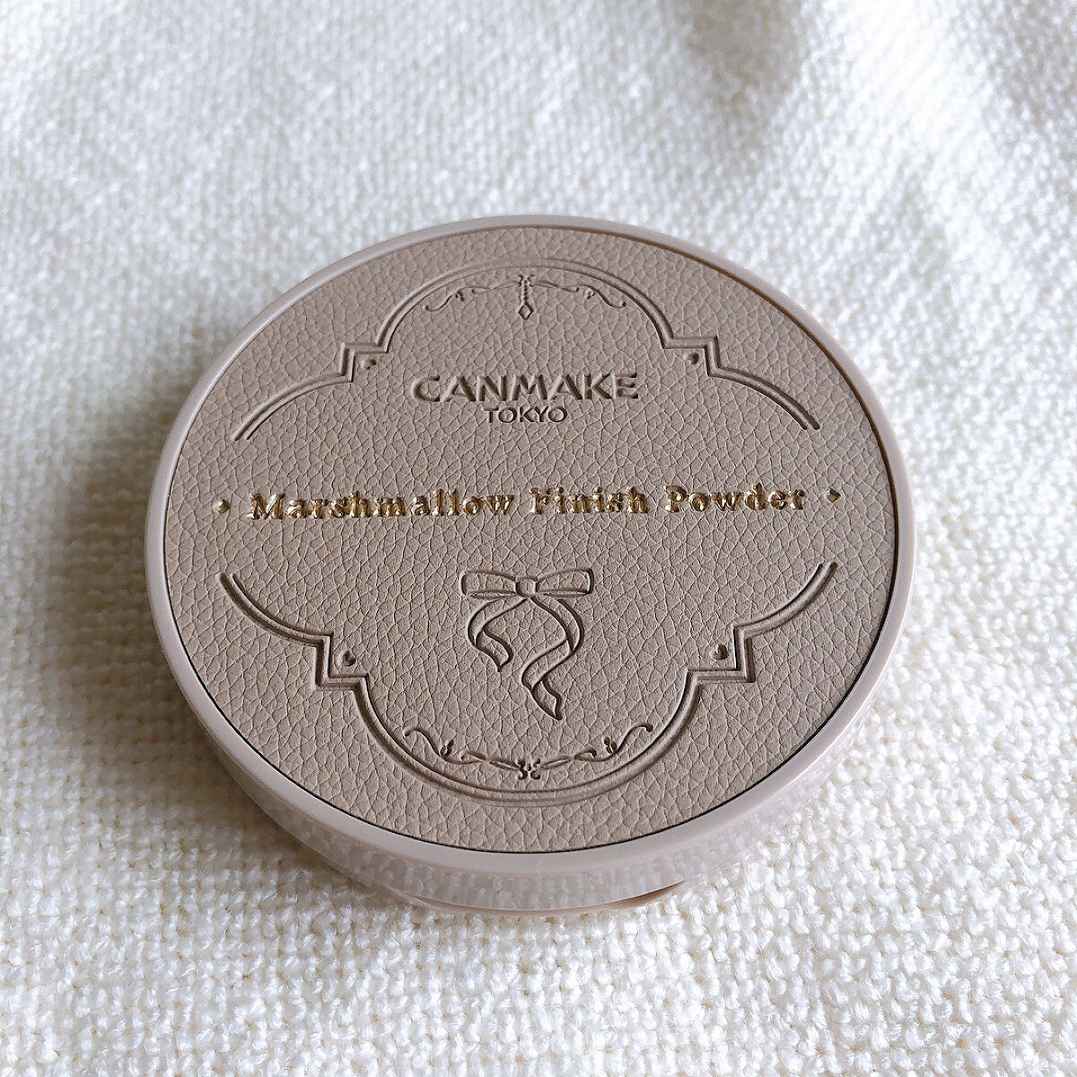 マシュマロフィニッシュパウダー　～Abloom～ 02 サクラチュール（レザー調容器）/キャンメイク/プレストパウダーを使ったクチコミ（1枚目）