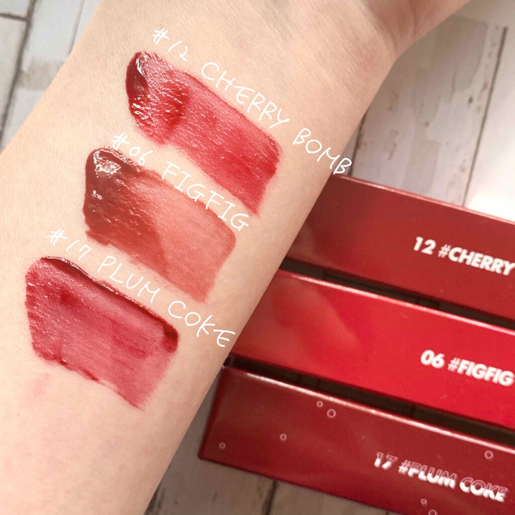 ジューシーラスティングティント/rom&nd/リップティントを使ったクチコミ(2枚目)