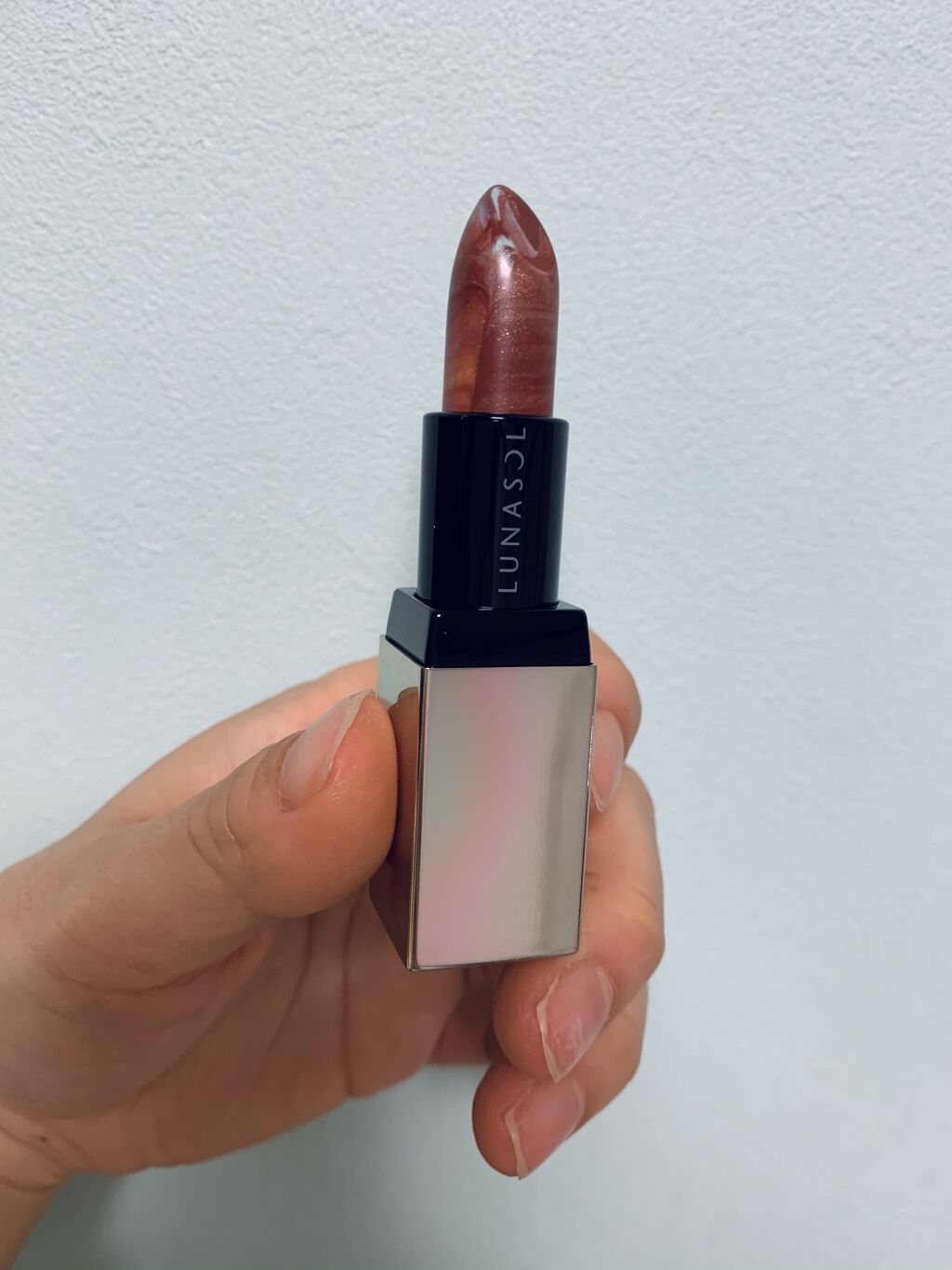 マージングカラーリップブラッシュ EX05 Mystic Amber/LUNASOL/口紅を使ったクチコミ（1枚目）