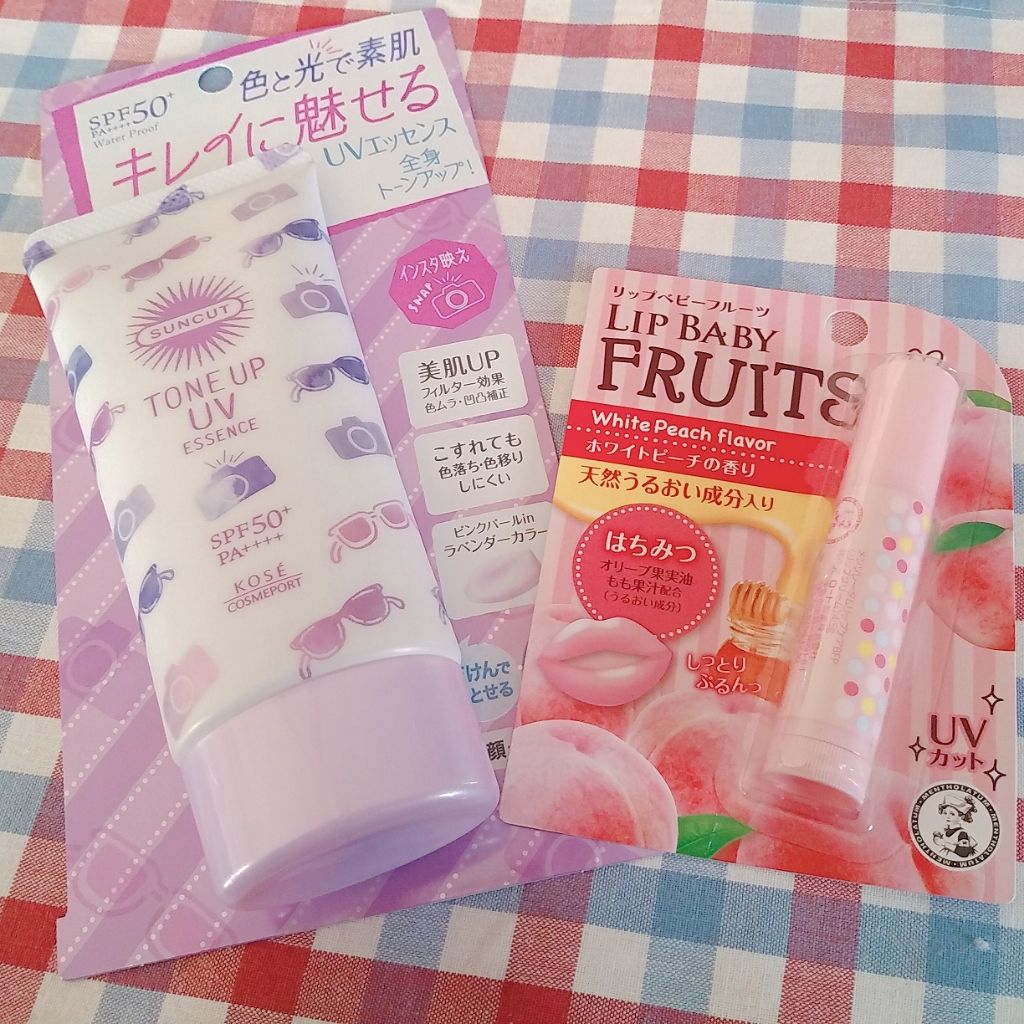 リップベビーフルーツ ホワイトピーチの香り/メンソレータム/リップクリームを使ったクチコミ（1枚目）