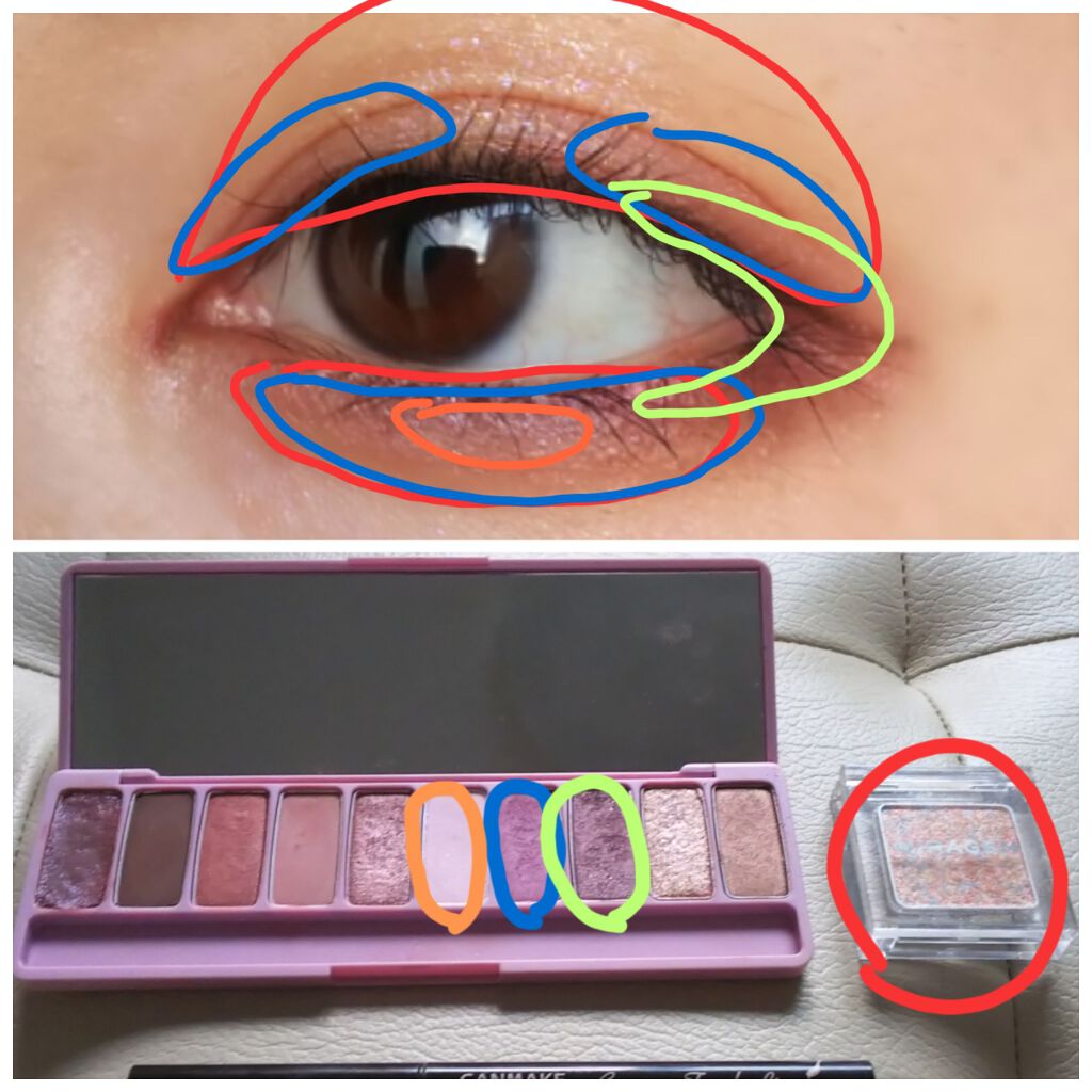 グリッタースプリンクルアイズ/MIRAGEM/グリッターを使ったクチコミ（3枚目）