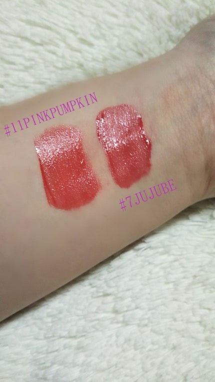 ジューシーラスティングティント/rom&nd/リップティントを使ったクチコミ(2枚目)