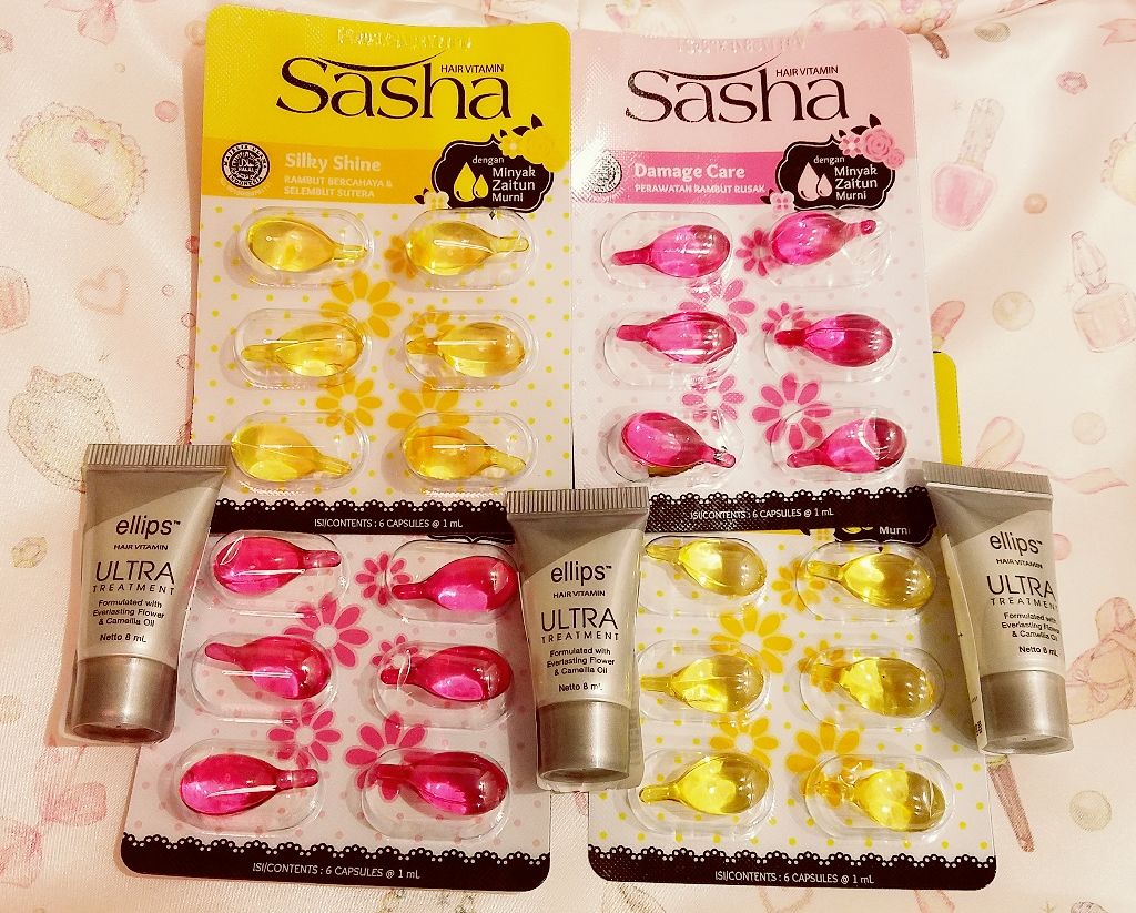 ヘアビタミン イエロー（シルキーシャイン）/Sasha/ヘアオイルを使ったクチコミ（1枚目）