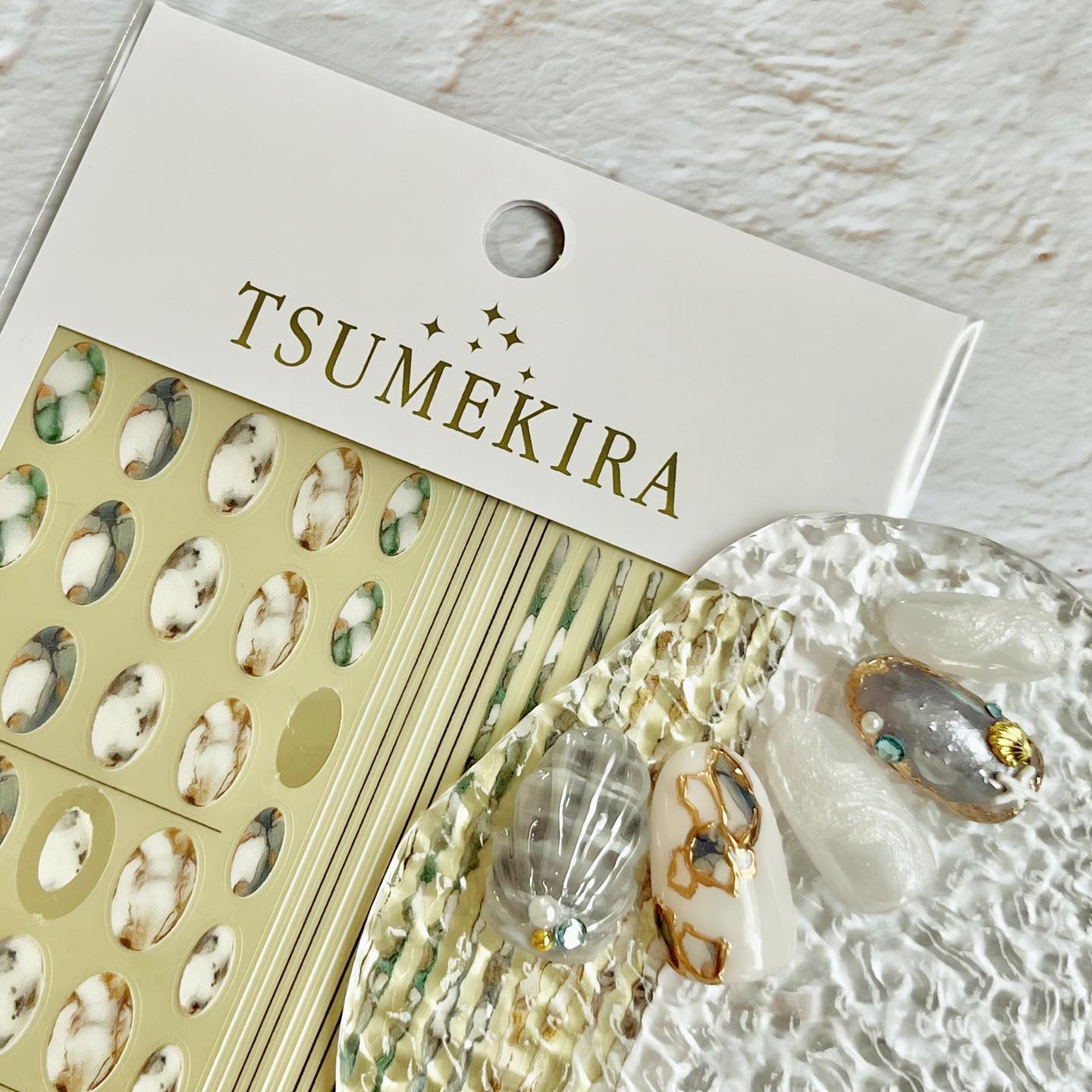 AKI HARASHIMA プロデュース marble frame/tsumekira/ネイル用品を使ったクチコミ（2枚目）