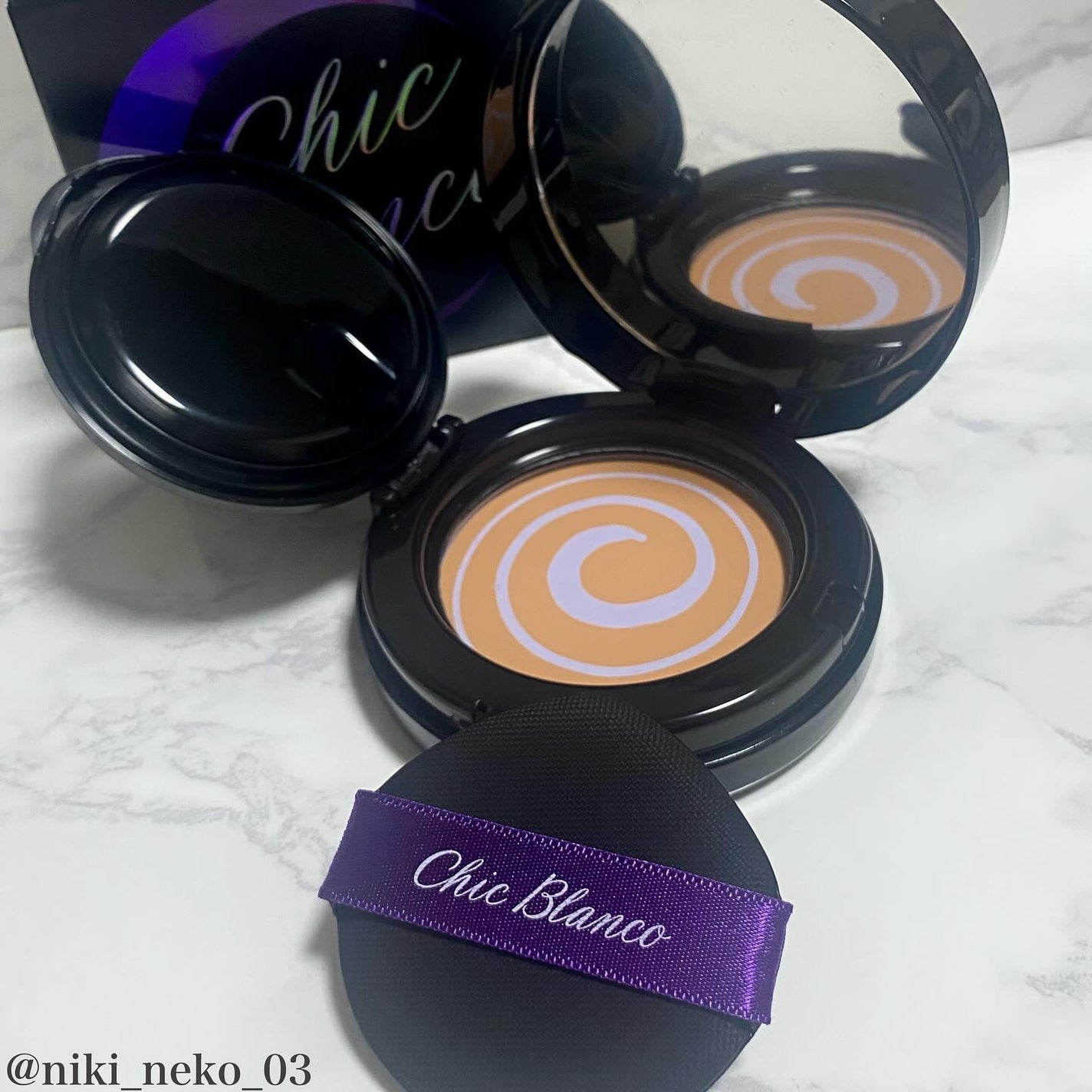 パーフェクトカバーオーロラバームクッション/Chic Blanco/その他ファンデーションを使ったクチコミ(3枚目)