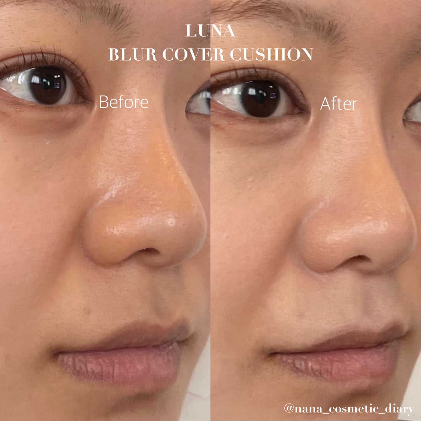 ブラーカバークッション/LUNA/クッションファンデーションを使ったクチコミ(4枚目)