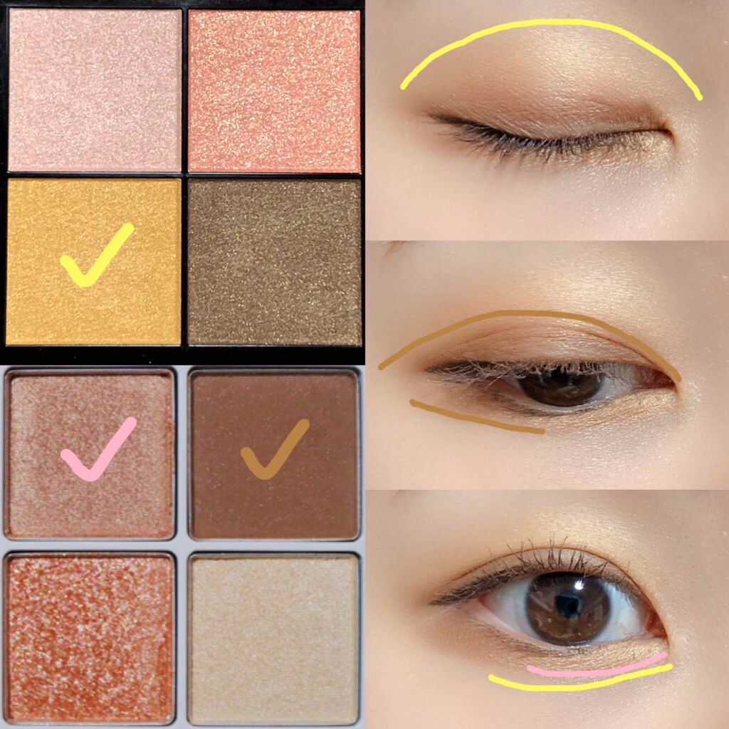 リアルクローズシャドウ/excel/アイシャドウパレットを使ったクチコミ（3枚目）