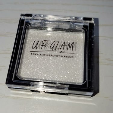 UR GLAM　POWDER EYESHADOW シアーホワイト/U R GLAM/シングルアイシャドウを使ったクチコミ（2枚目）