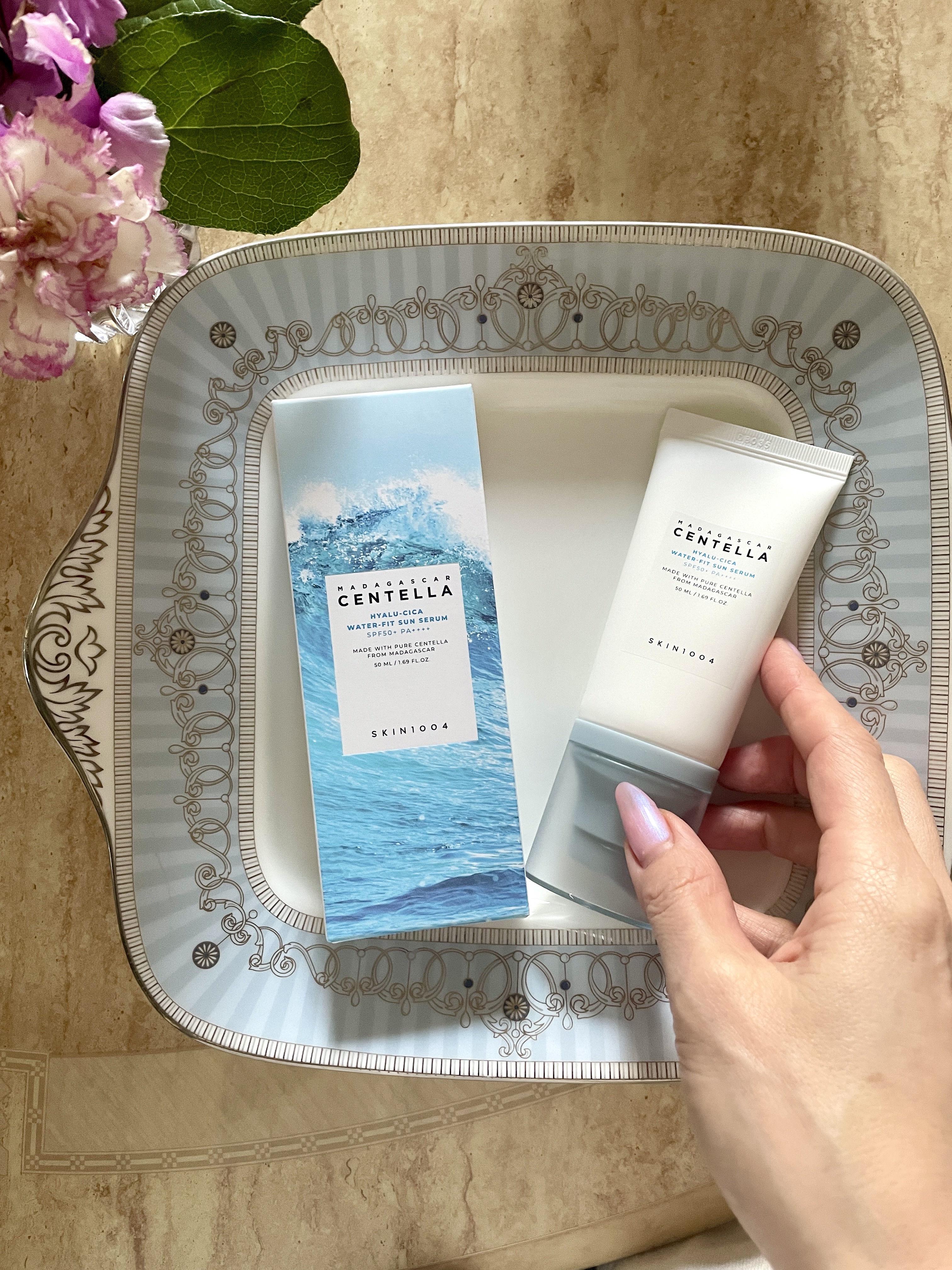 ヒアルーシカ ウォーターフィット サンセラム/SKIN1004/日焼け止めローションを使ったクチコミ（1枚目）