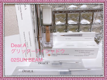 Qoo10メガ割り購入品〜⭐️

Dear.Aで
グリッターアイシャドウ
02SUN BEAM

✼••┈┈••✼••┈┈••✼••┈┈••✼••┈┈••✼

Dear.A初購入です🥰♥️

実際に使用