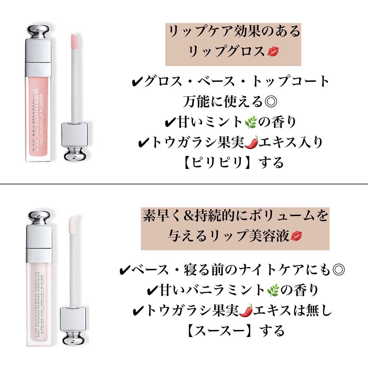 ディオール アディクト リップ マキシマイザー セラム/Dior/リップ美容液を使ったクチコミ（3枚目）