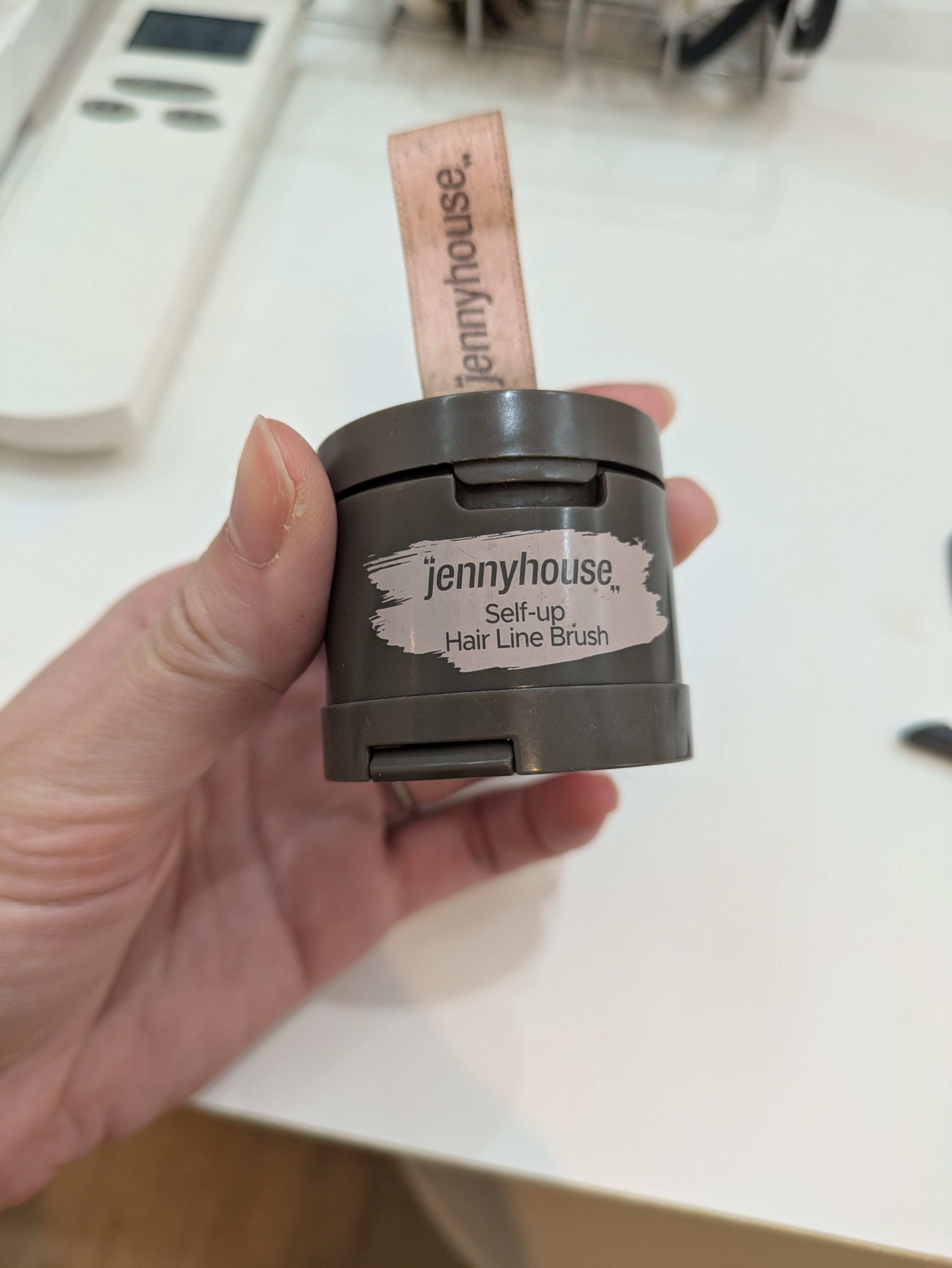 セルフアップヘアラインブラシ 02 ダークブラウン/jenny house/ヘアカラーを使ったクチコミ（2枚目）