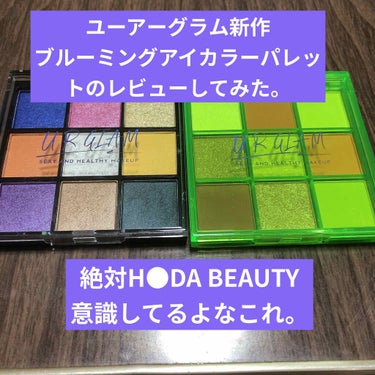 UR GLAM　BLOOMING EYE COLOR PALETTE/U R GLAM/パウダーアイシャドウを使ったクチコミ（1枚目）