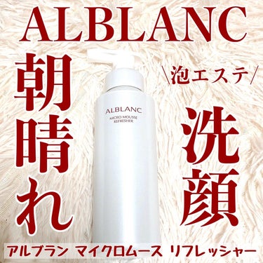 マイクロムース リフレッシャー/ALBLANC/泡洗顔を使ったクチコミ（1枚目）