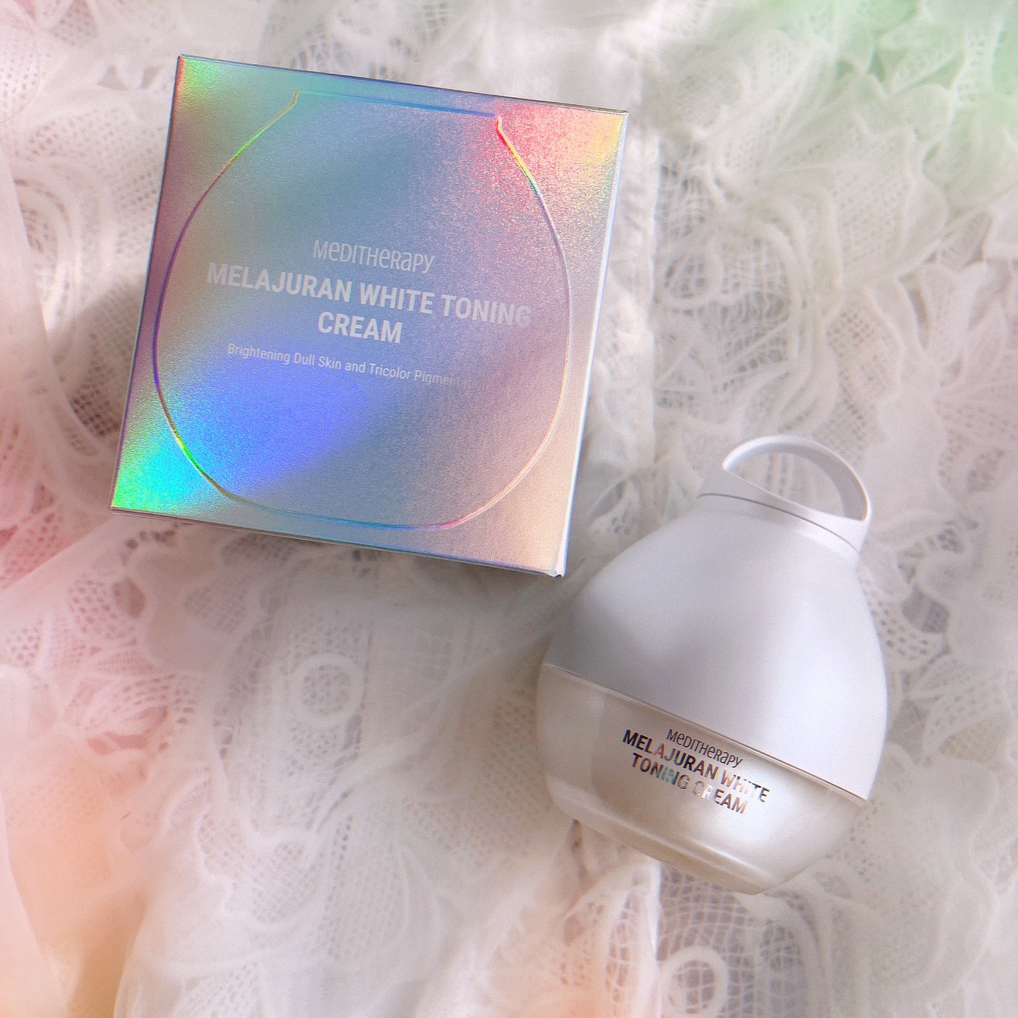 メラジュランホワイトトーニングクリーム&EMS美顔器/MEDITHERAPY/その他スキンケアを使ったクチコミ（1枚目）