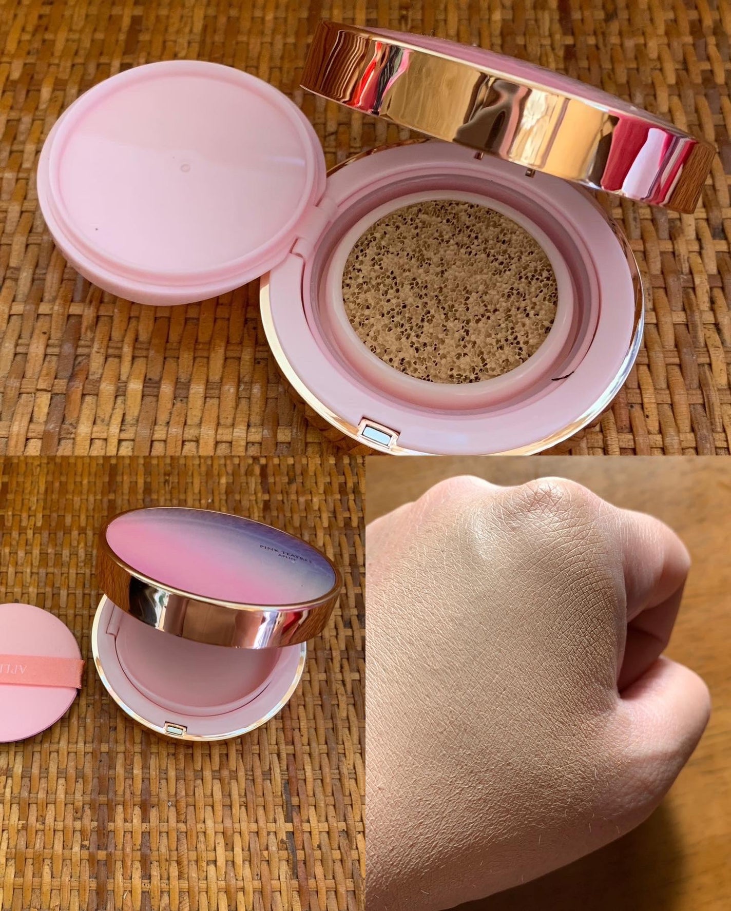 ピンクティーツリーカバープライマークッション/APLIN/クッションファンデーションを使ったクチコミ(2枚目)