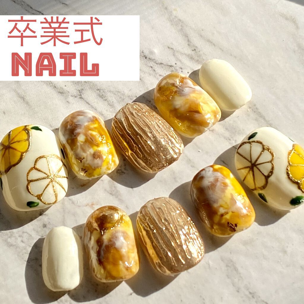 #ネイル,#ジェルネイル,#卒業式ネイル,#成人式_ネイルのネイルデザイン