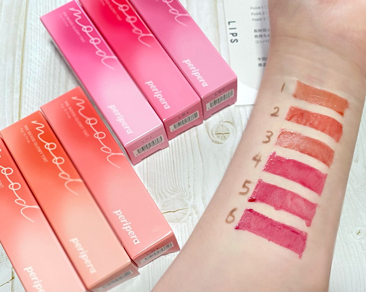 ペリペラ インク ムード グロイ ティント/PERIPERA/リップティントを使ったクチコミ（2枚目）
