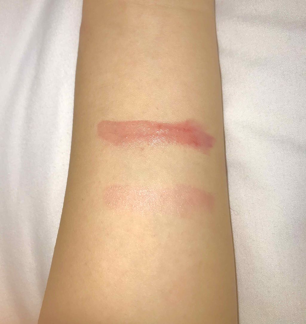 オールインワンルージュ 02 チェリーレッド/リトルレディ リュクス/リップグロスを使ったクチコミ（2枚目）