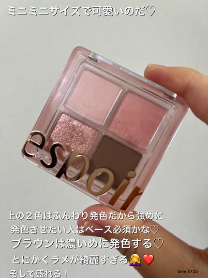 NEWリアルアイハンディパレット/espoir/アイシャドウパレットを使ったクチコミ(3枚目)