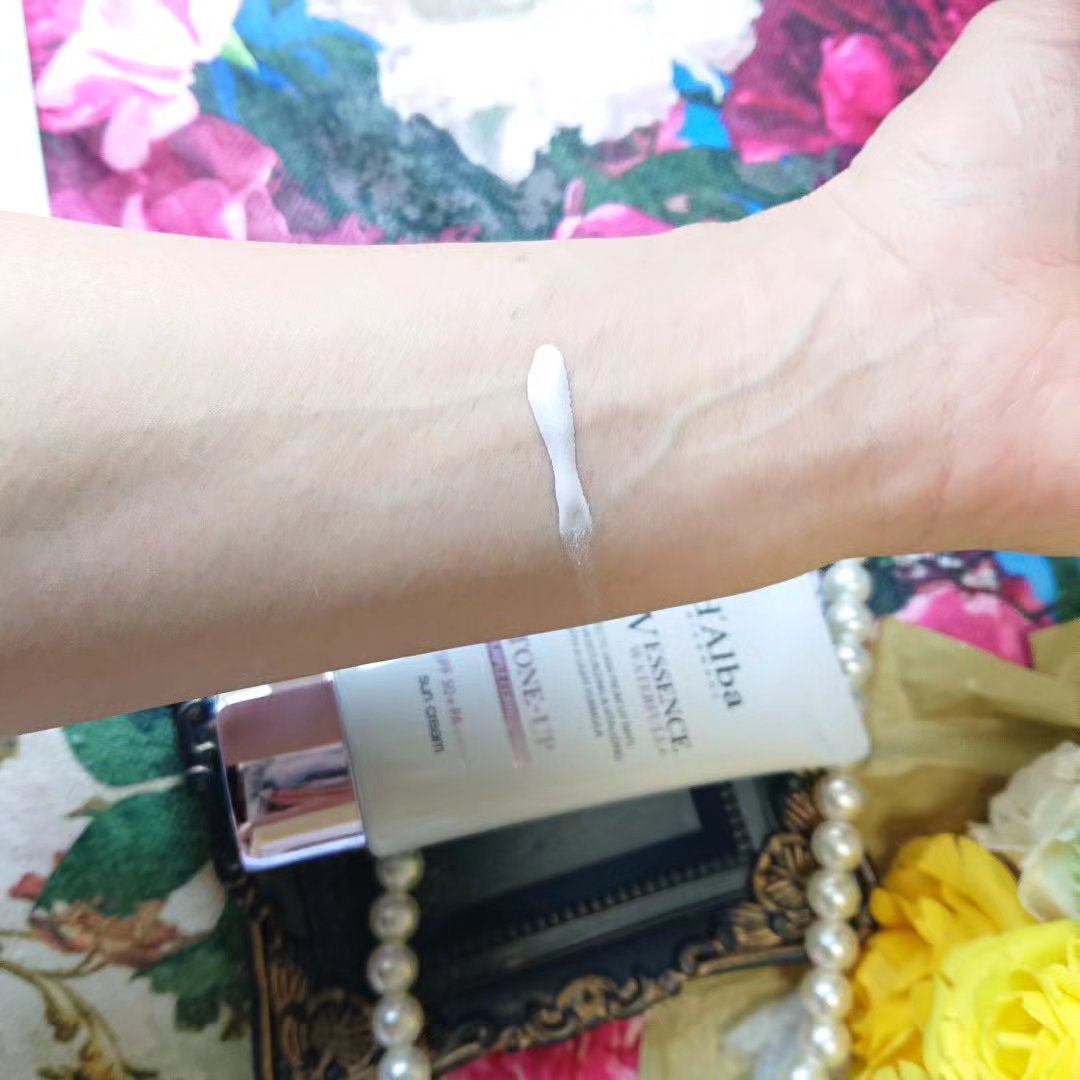 ダルバ ウォータフル トーンアップ サンクリーム(パープル)/ダルバ/日焼け止めクリームを使ったクチコミ(3枚目)