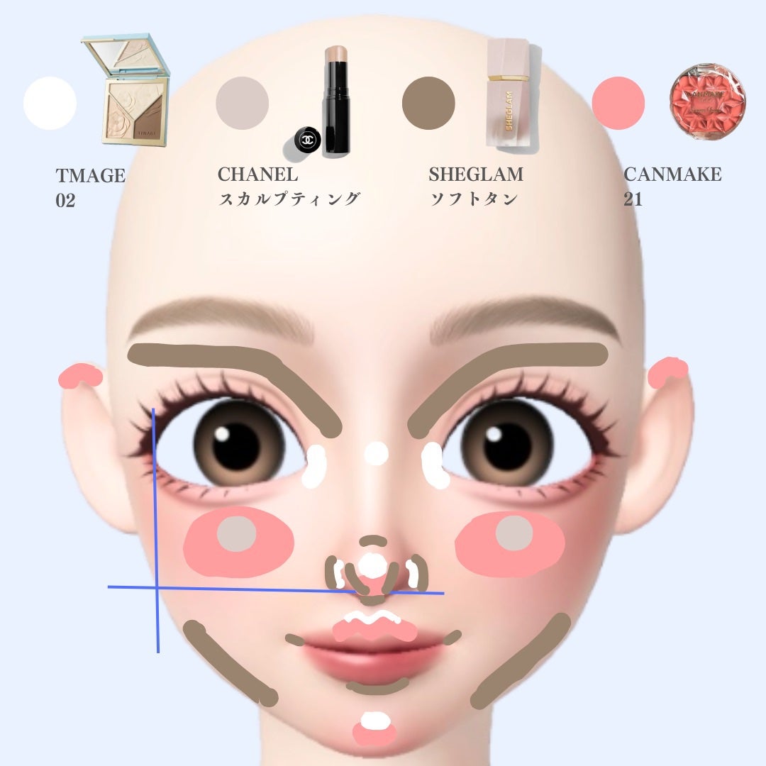 クリームチーク/キャンメイク/ジェル・クリームチークを使ったクチコミ(3枚目)