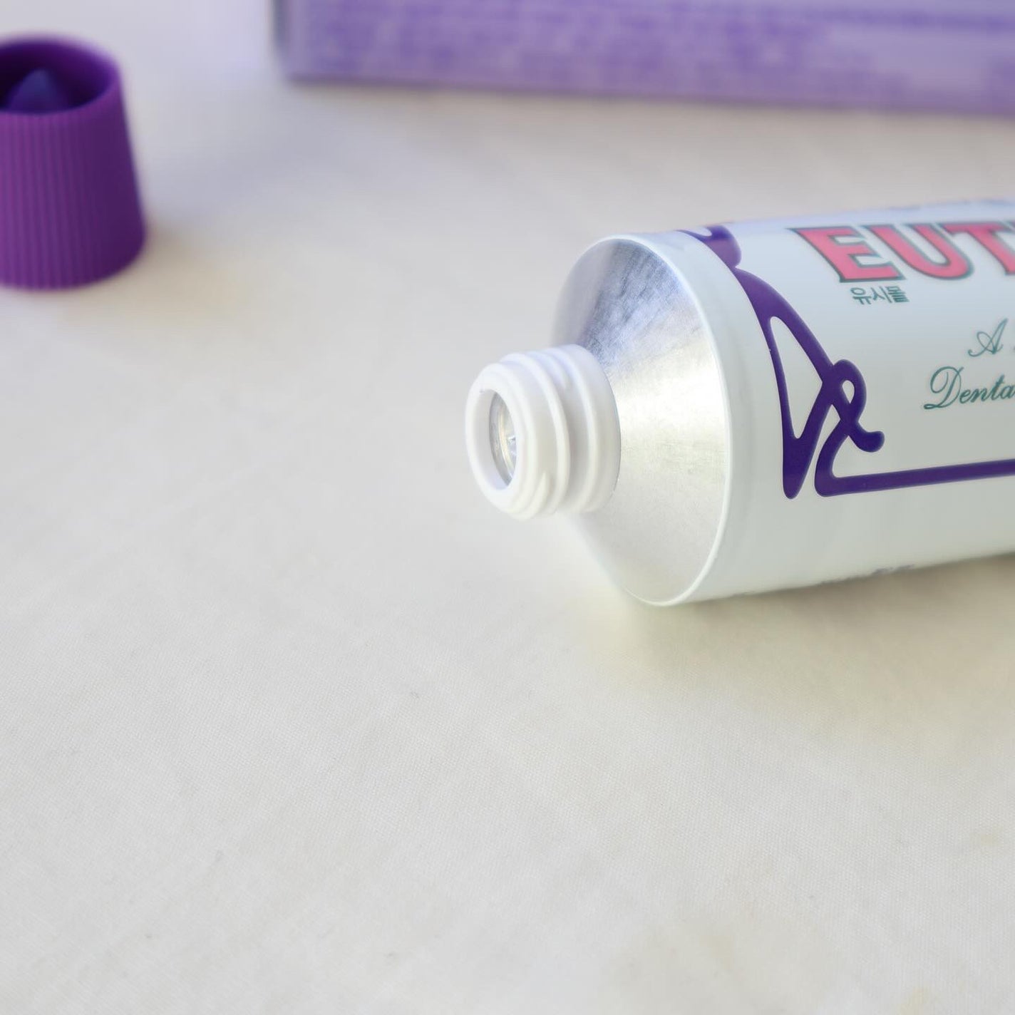 ホワイトパープル歯みがき ピーチフローラルミントの香り/EUTHYMOL/歯磨き粉を使ったクチコミ(2枚目)