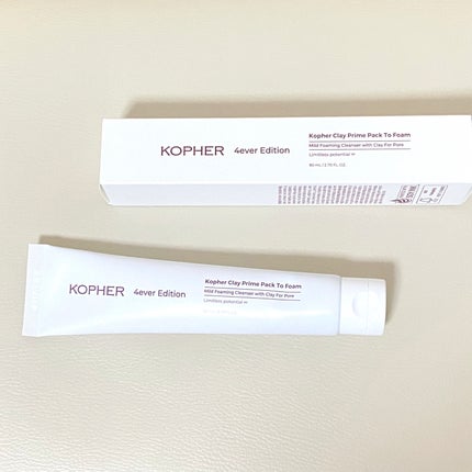 Clay Prime Pack To Foam/KOPHER/洗顔フォームを使ったクチコミ(1枚目)