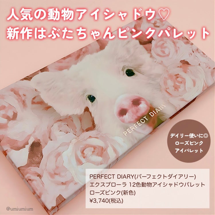 エクスプローラ12色 動物アイシャドウパレット/PERFECT DIARY/アイシャドウパレットを使ったクチコミ(3枚目)