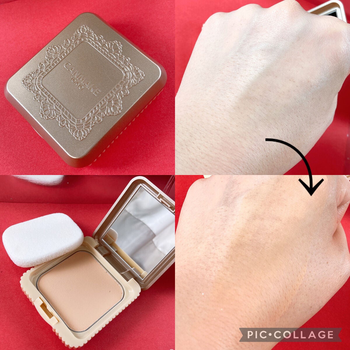 マシュマロフィニッシュファンデーション/キャンメイク/パウダーファンデーションを使ったクチコミ(4枚目)