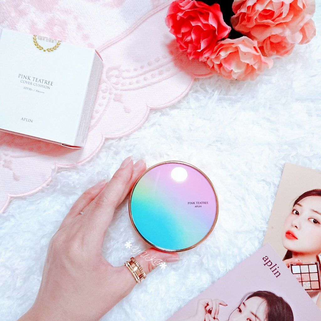 ピンクティーツリーカバークッション/APLIN/クッションファンデーションを使ったクチコミ（1枚目）