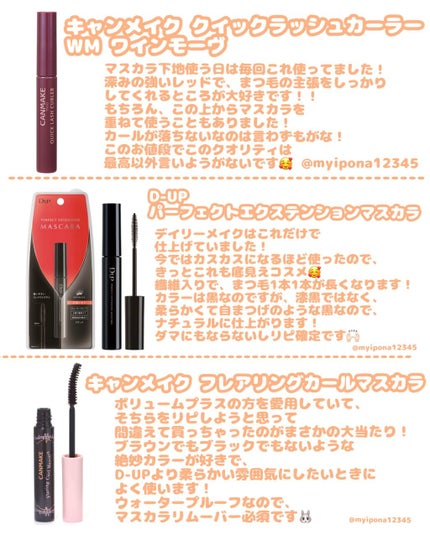 【旧品】パーフェクトエクステンション マスカラ/D-UP/マスカラを使ったクチコミ(4枚目)