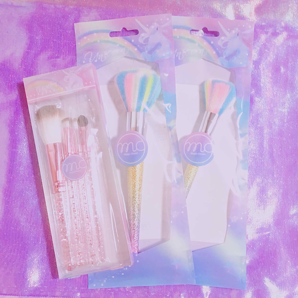 ユニコーンメイクブラシ/3COINS/メイクブラシを使ったクチコミ（1枚目）