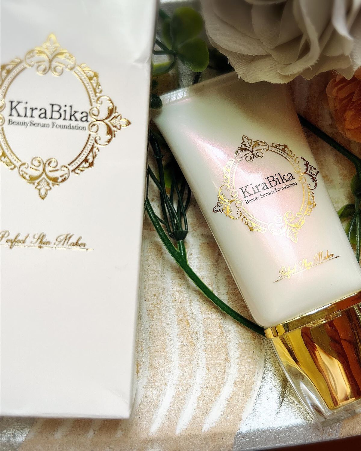 きらびか ビューティーセラムファンデーション/KiraBika/リキッドファンデーションを使ったクチコミ(4枚目)