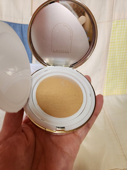 グロウ クッション ライト <ライトタイプ>/MISSHA/クッションファンデーションを使ったクチコミ(3枚目)