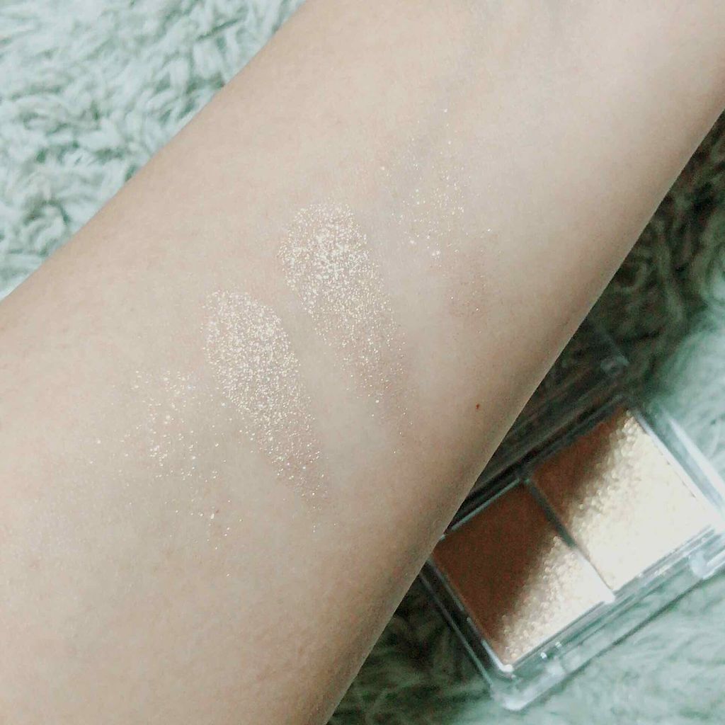 ジュエリーシャドウベール 02 ロマンティックゴールド/キャンメイク/アイシャドウパレットを使ったクチコミ（3枚目）