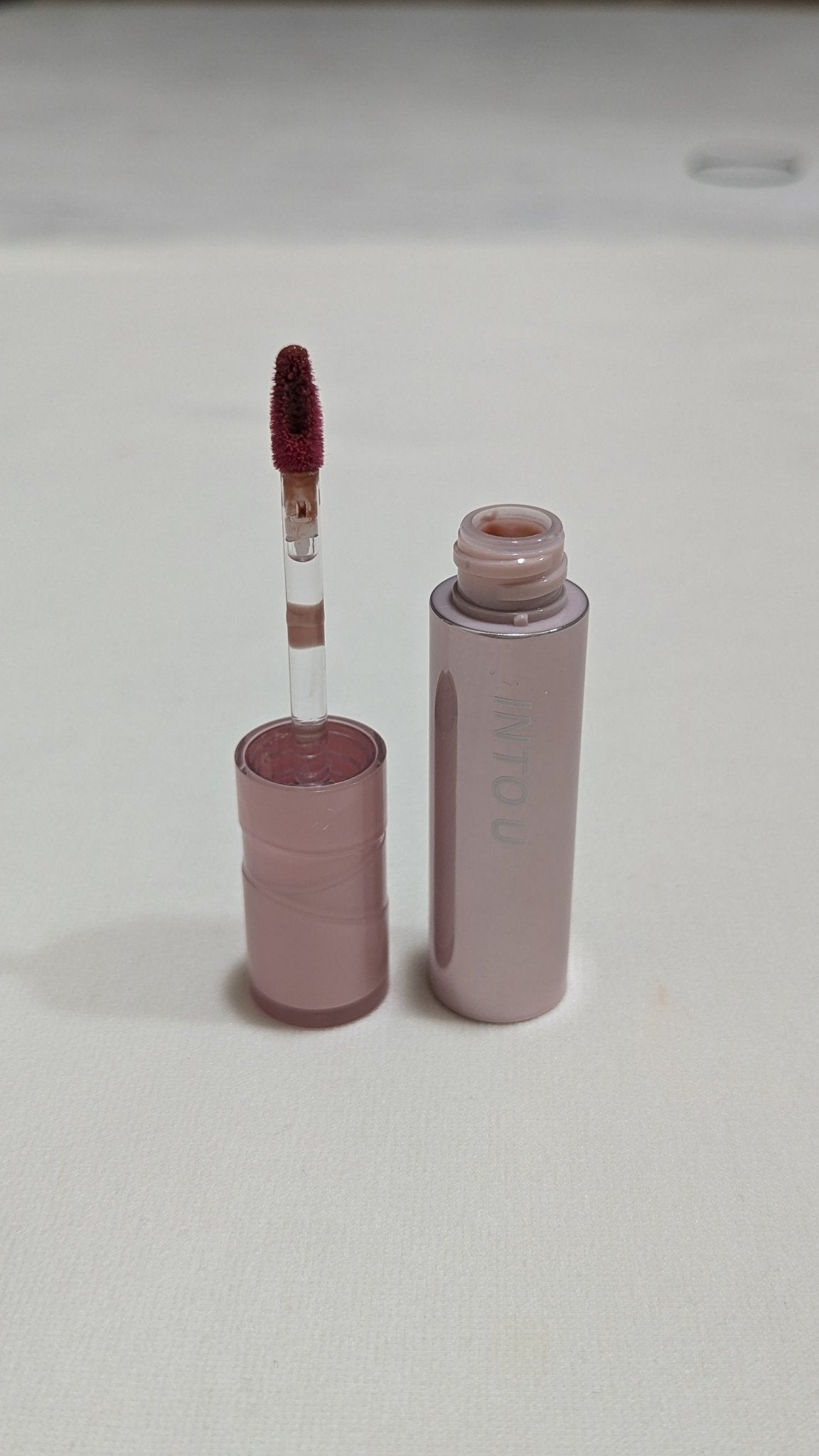 ジューシーパンピンググロス/INTO U/リップグロスを使ったクチコミ(3枚目)