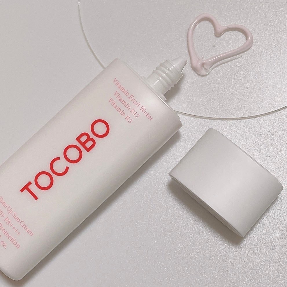 ビタトーンアップサンクリーム/TOCOBO/日焼け止めクリームを使ったクチコミ（2枚目）