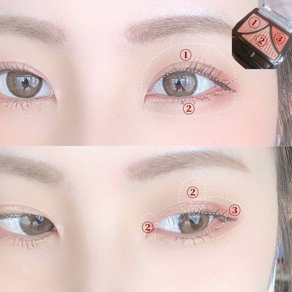 ジューシーピュアアイズ/キャンメイク/アイシャドウパレットを使ったクチコミ(2枚目)